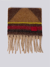 Barevná šála s třásněmi