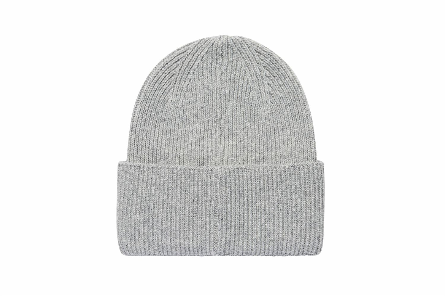 Unisex čepice z recyklované kašmírové směsi s ohrnutým lemem