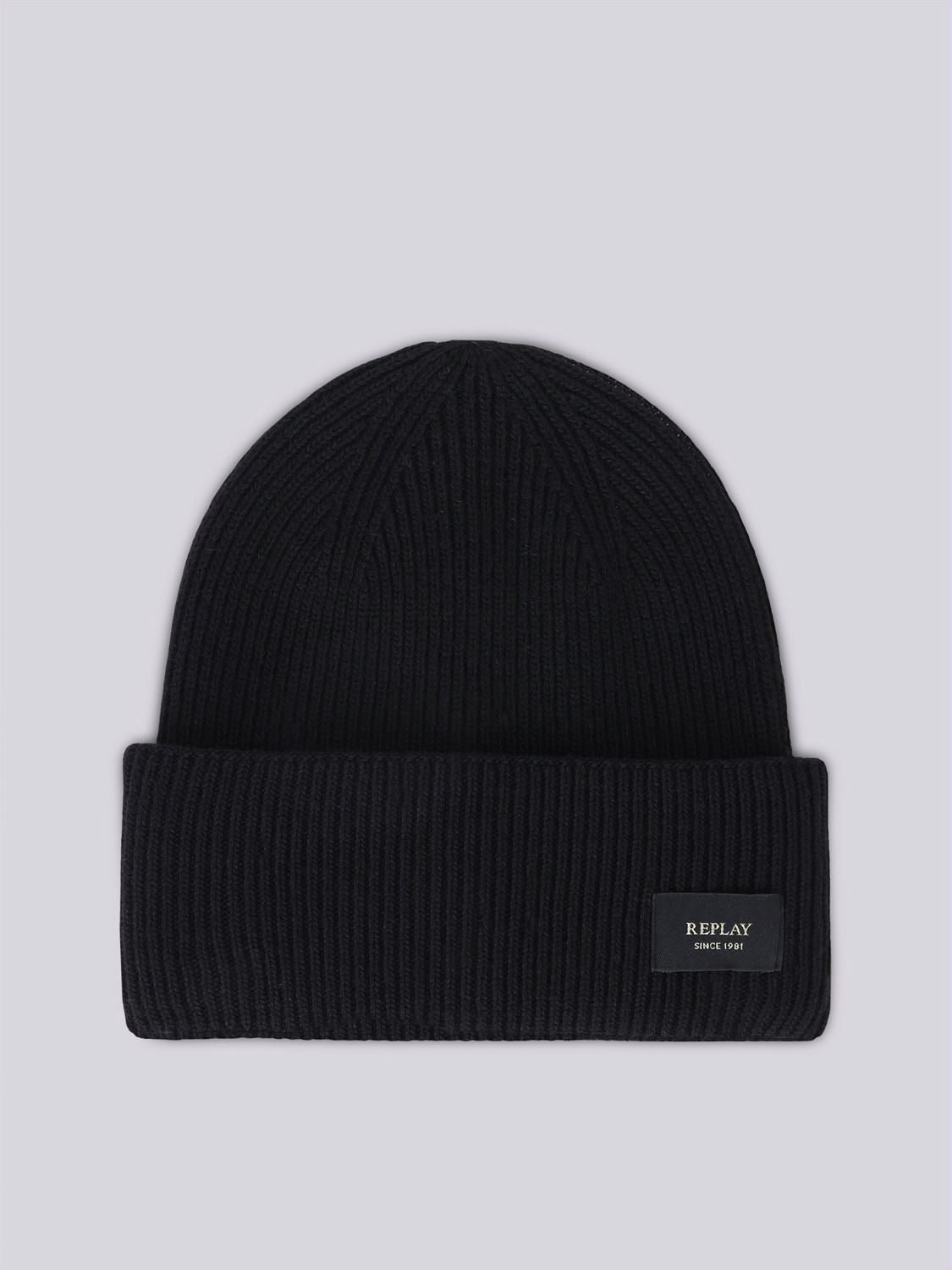 Unisex čepice z recyklované kašmírové směsi s ohrnutým lemem