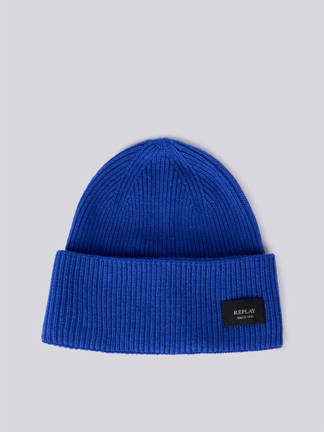 Unisex čepice z recyklované kašmírové směsi s ohrnutým lemem