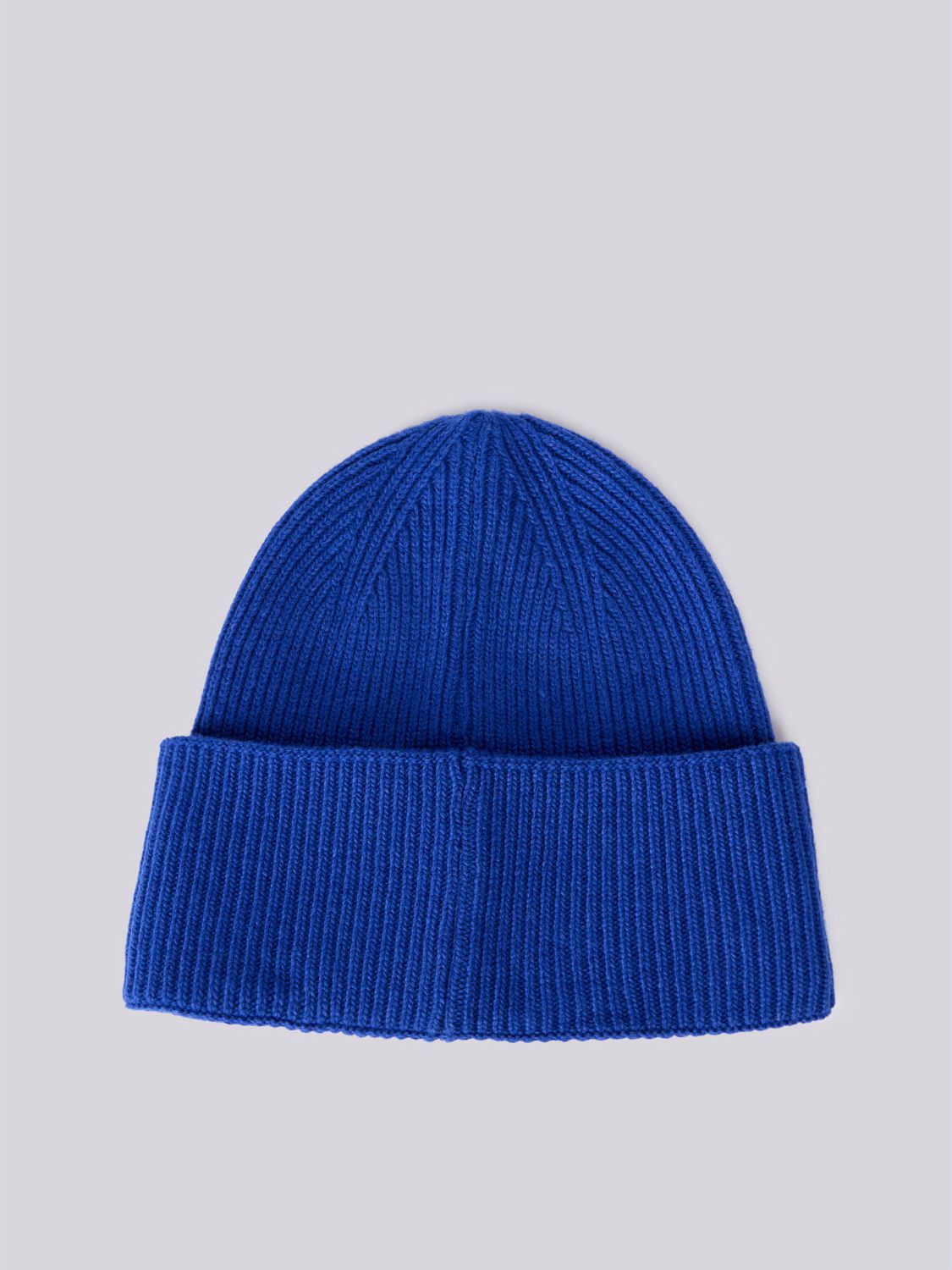 Unisex čepice z recyklované kašmírové směsi s ohrnutým lemem