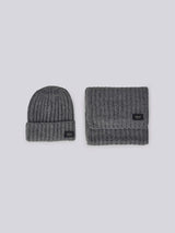 Pletený set čepice a šály