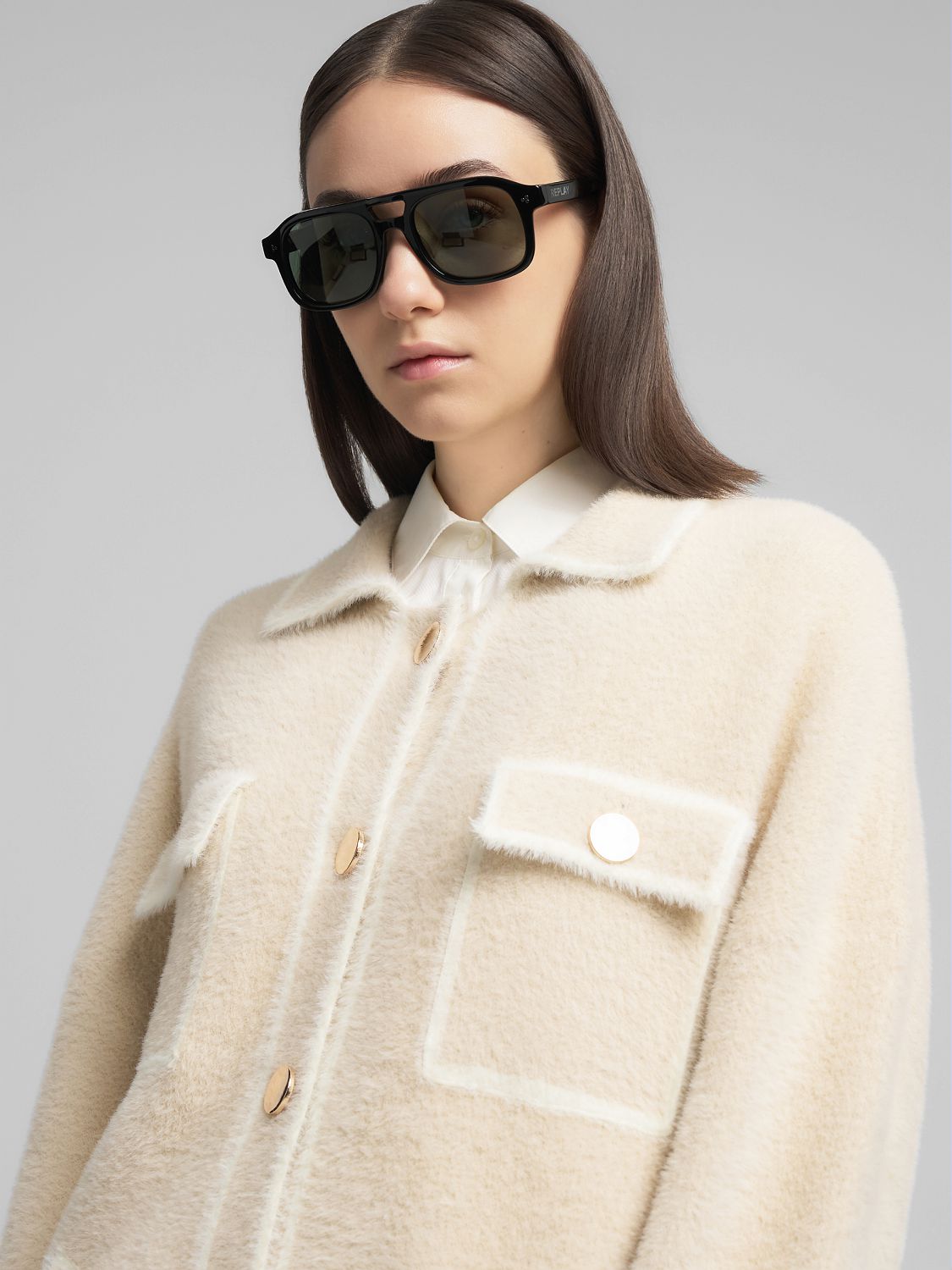 REPLAY CARDIGAN S KNOFLÍKY