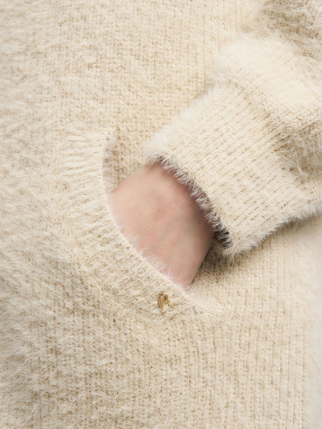 Dlouhý kardigan na zip