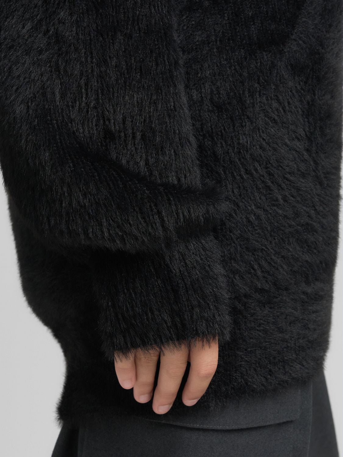 Dlouhý kardigan na zip