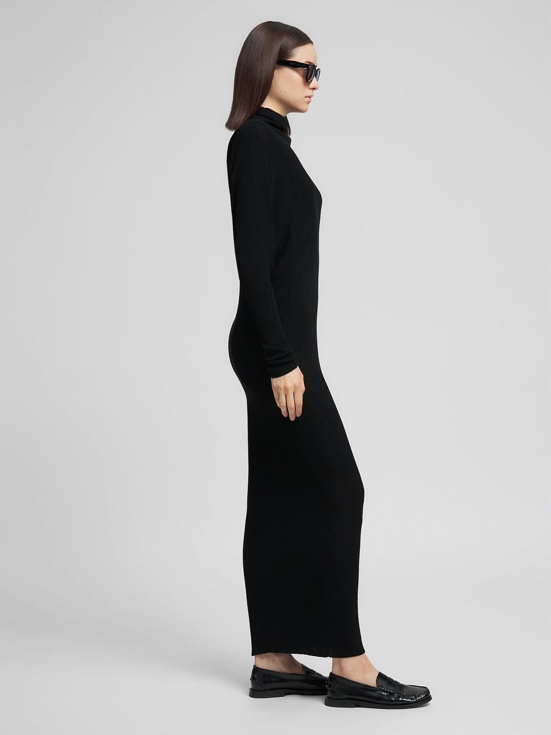 REPLAY ÚPLETOVÉ ŠATY S ROLÁKEM