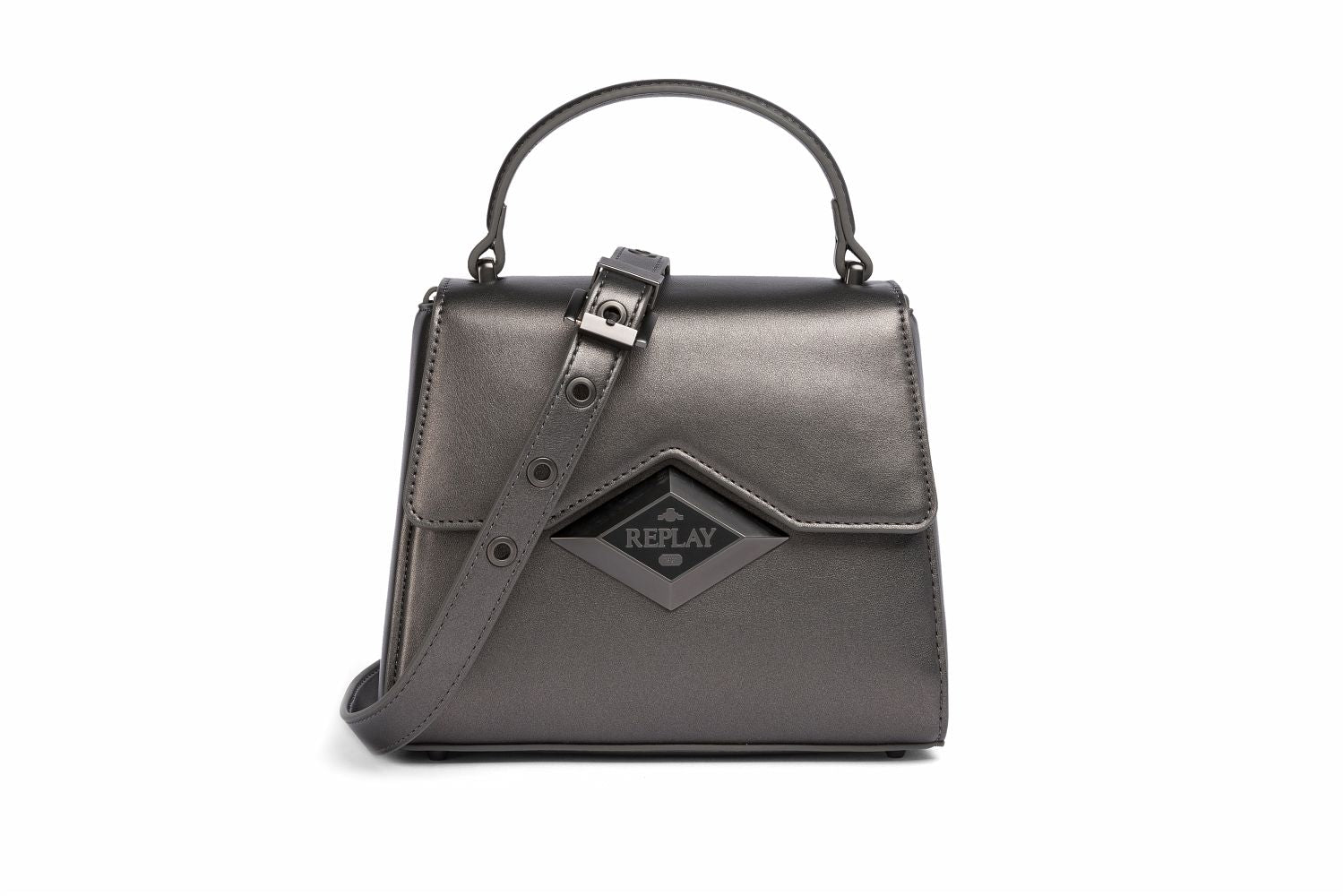 Dámská mini kabelka s kovovým logem