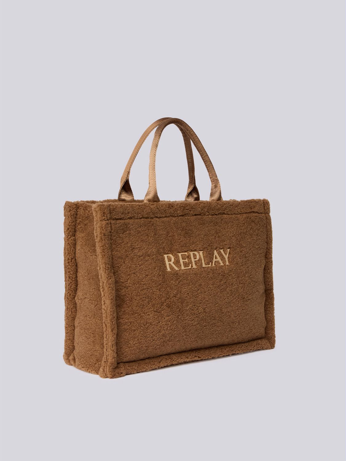 Dámská teddy kabelka se zlatým logem