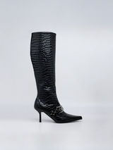 Vysoké kozačky na podpatku