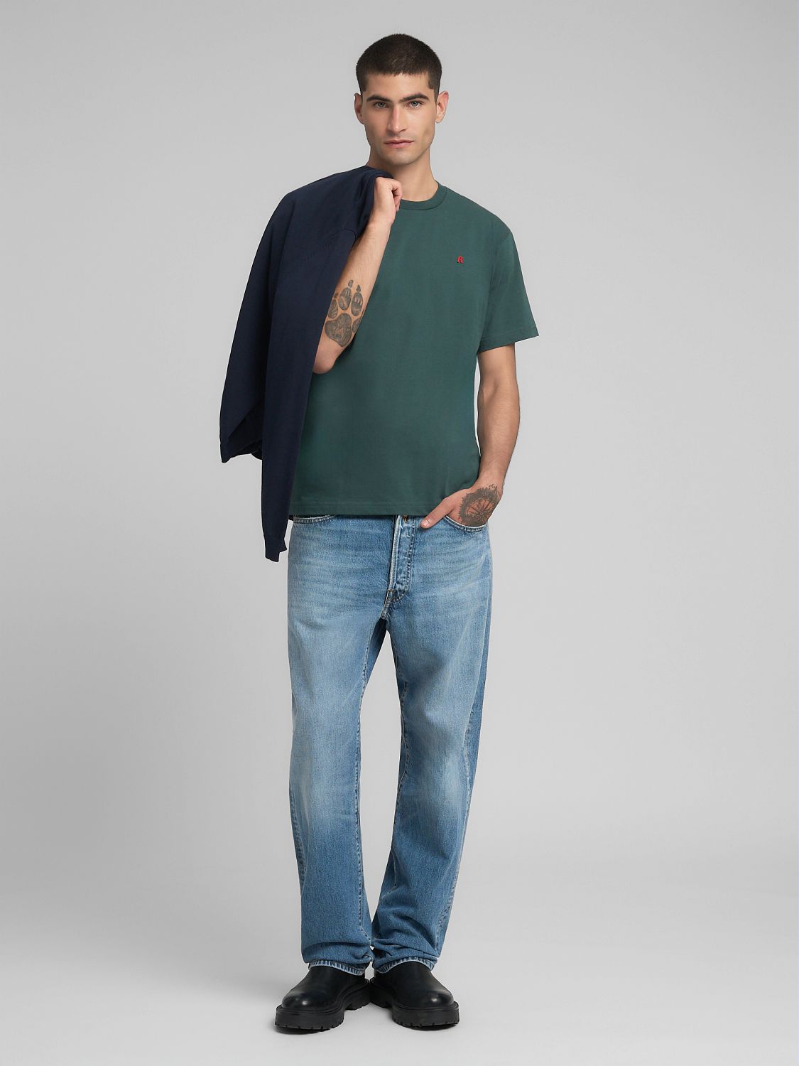 JERSEY TRIČKO S VÝŠIVKOU R