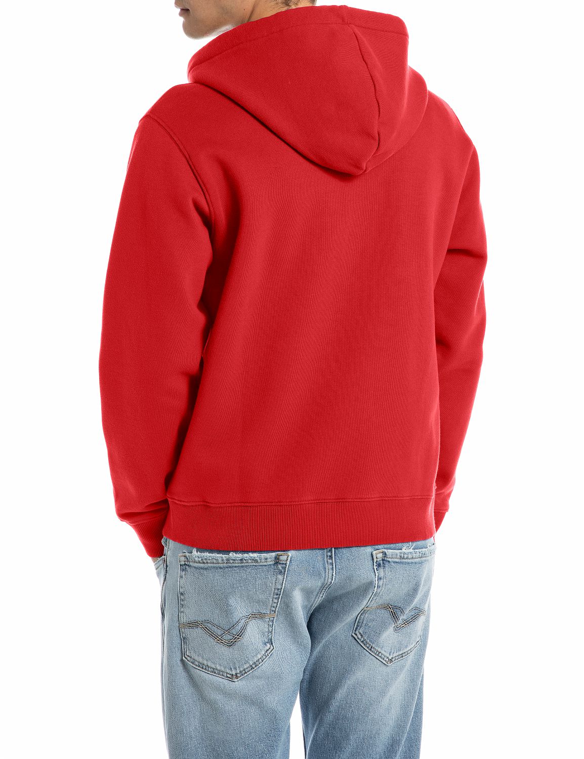 Jednoduchá pánská mikina na zip s kapucí