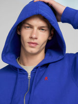 Jednoduchá pánská mikina na zip s kapucí