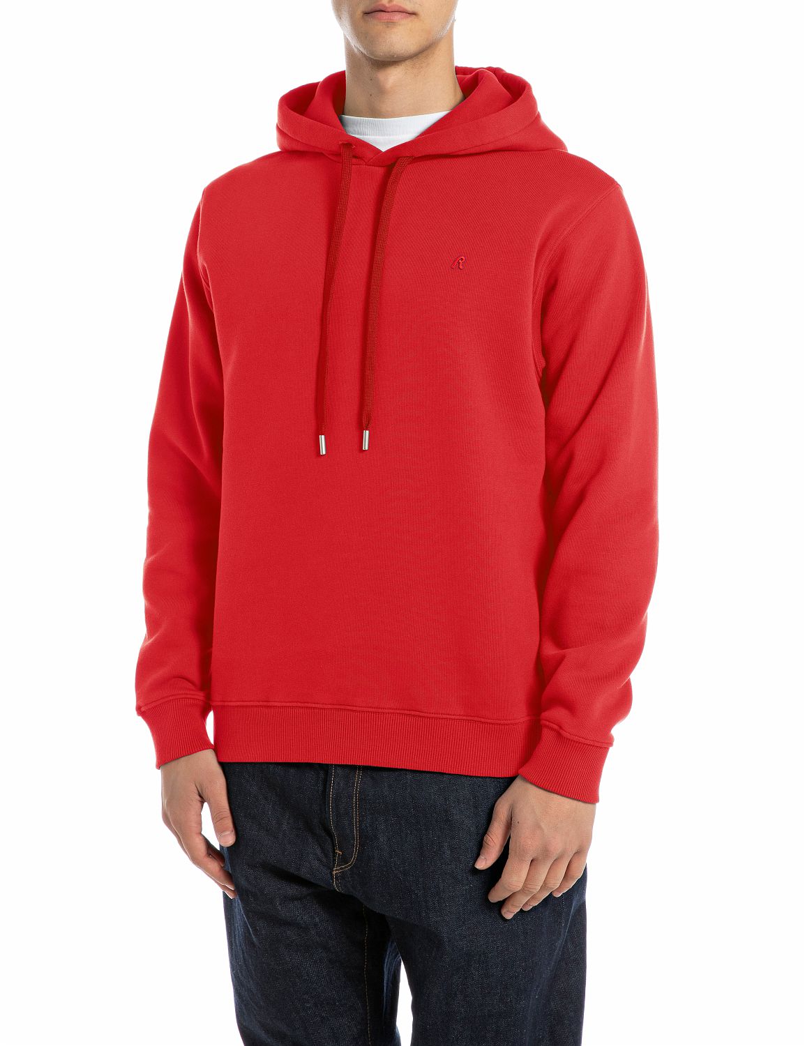 Jednoduchá pánská mikina s kapucí