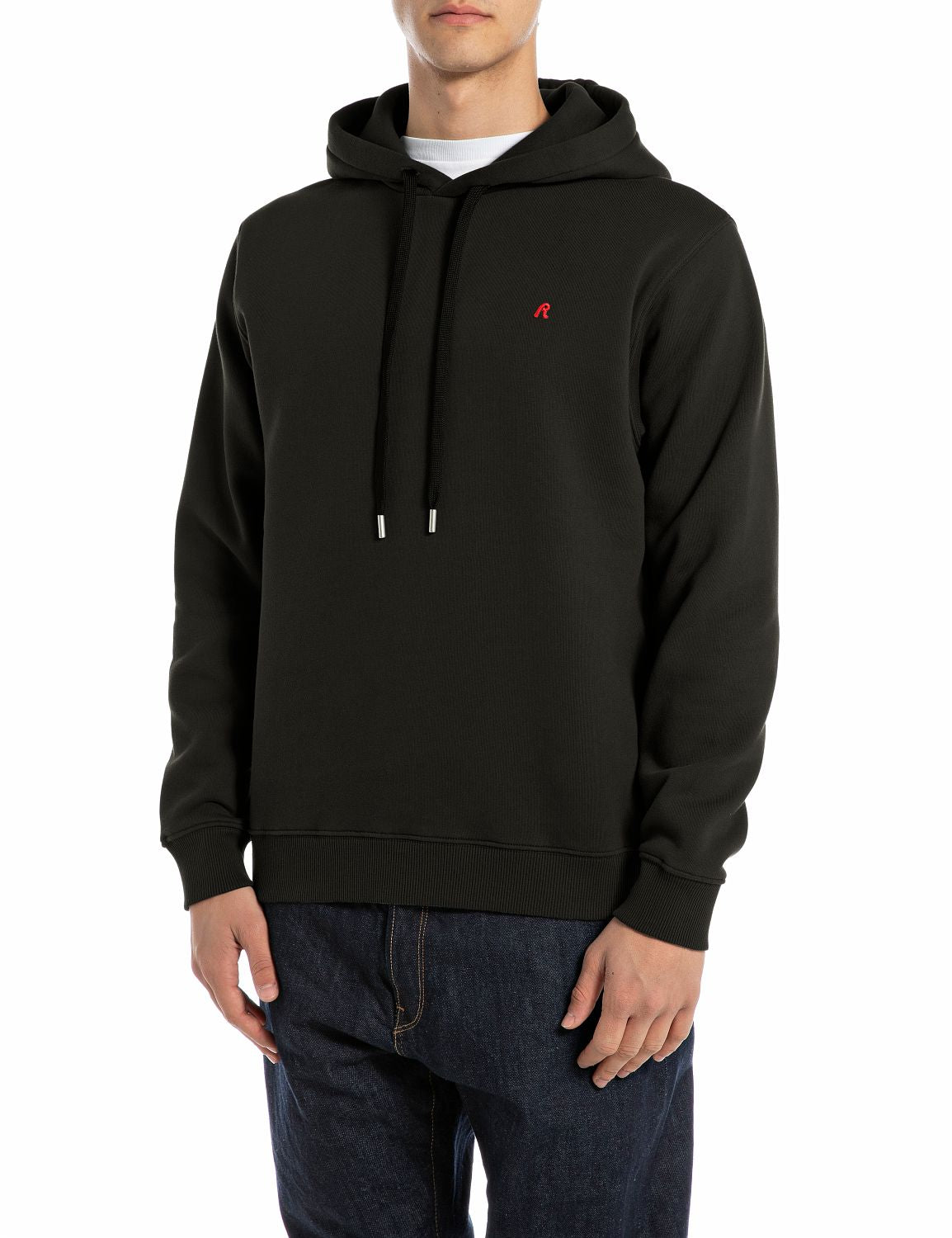 Jednoduchá pánská mikina s kapucí