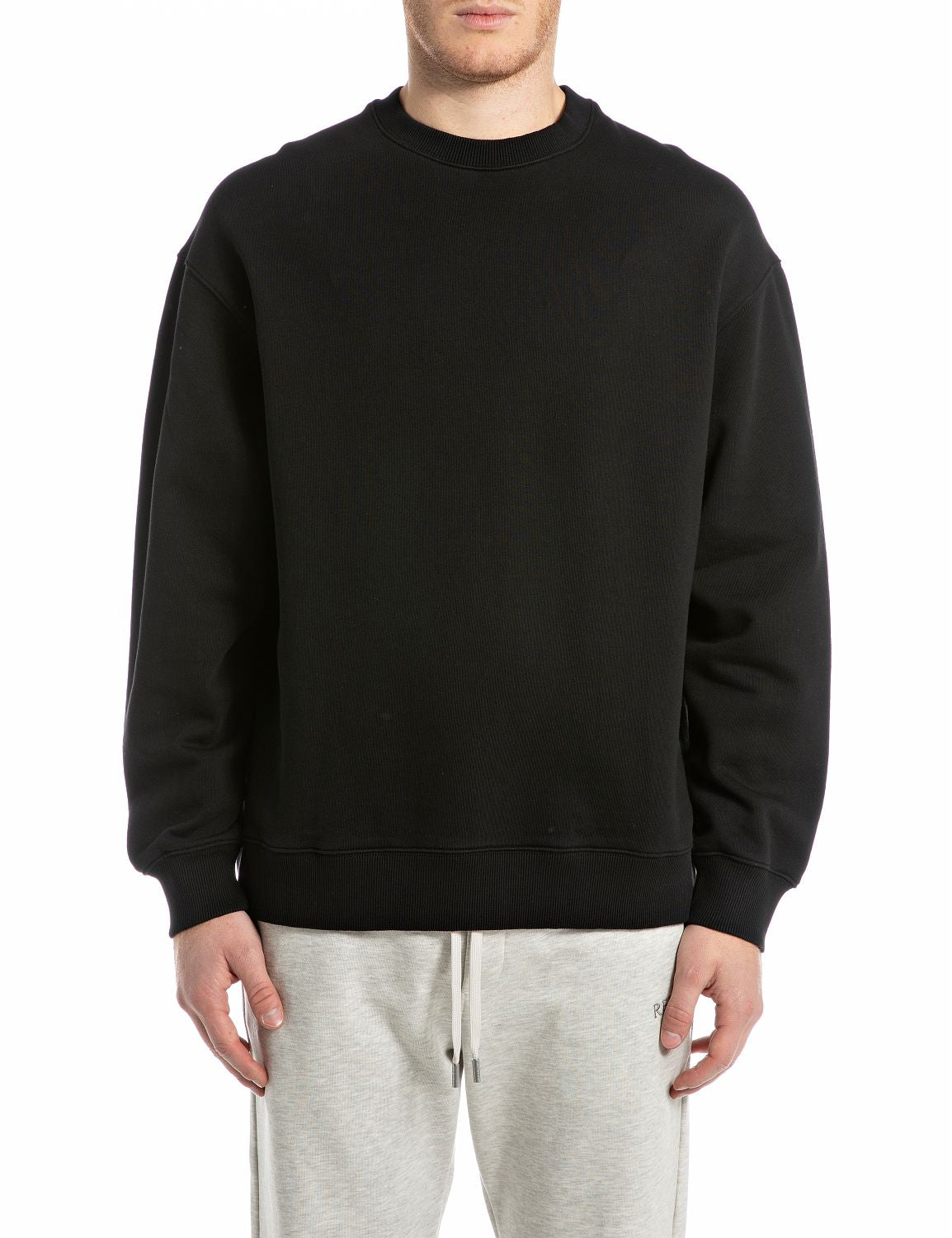 Pánská mikina s logem REPLAY CUSTOM na zádech