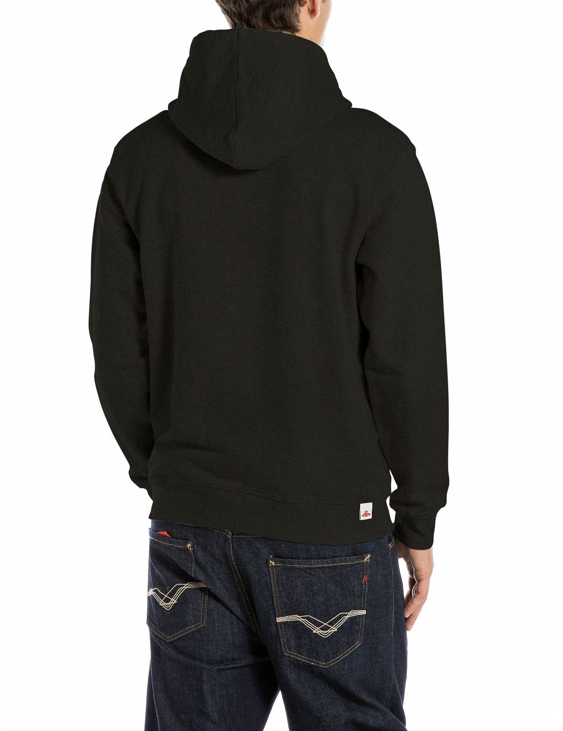 Pánská mikina s kapucí a decentním logem REPLAY