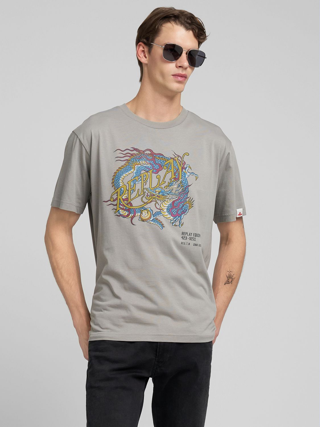 JERSEY TRIČKO S DRAČÍM MOTIVEM