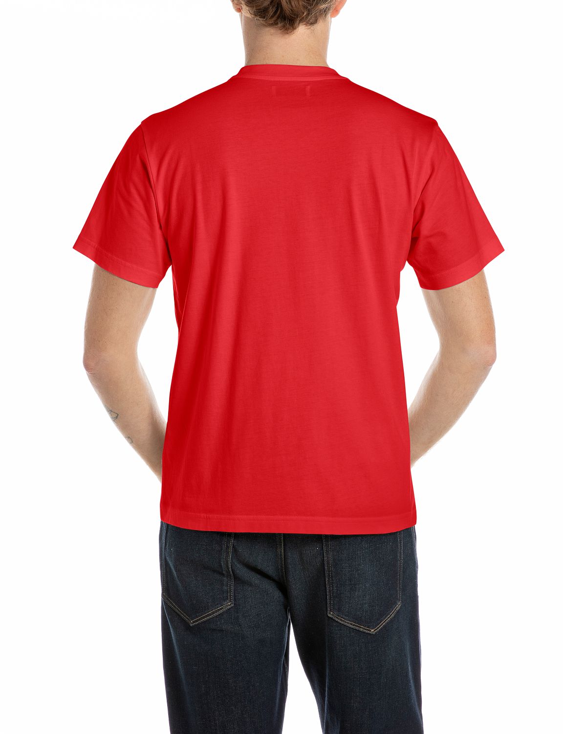 TRIČKO S KULATÝM VÝSTŘIHEM A HERITAGE POTISKEM