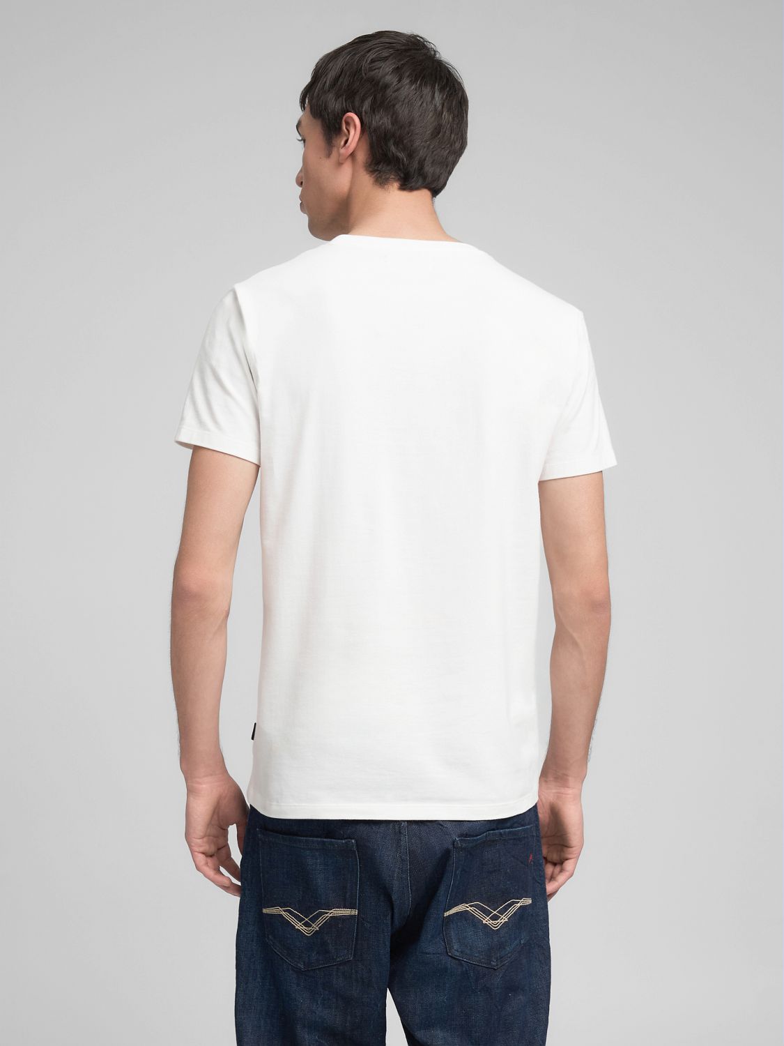 Přiléhavé tričko s jednoduchým nápisem"Replay"