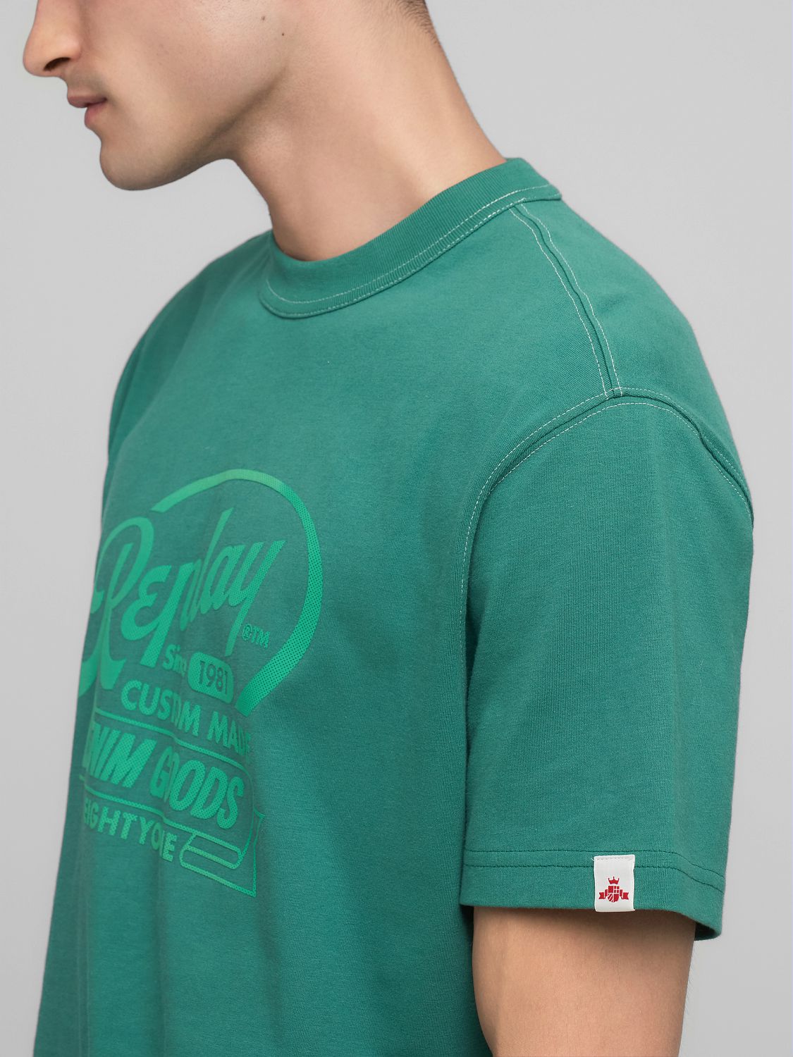 Retro tričko s potiskem Replay