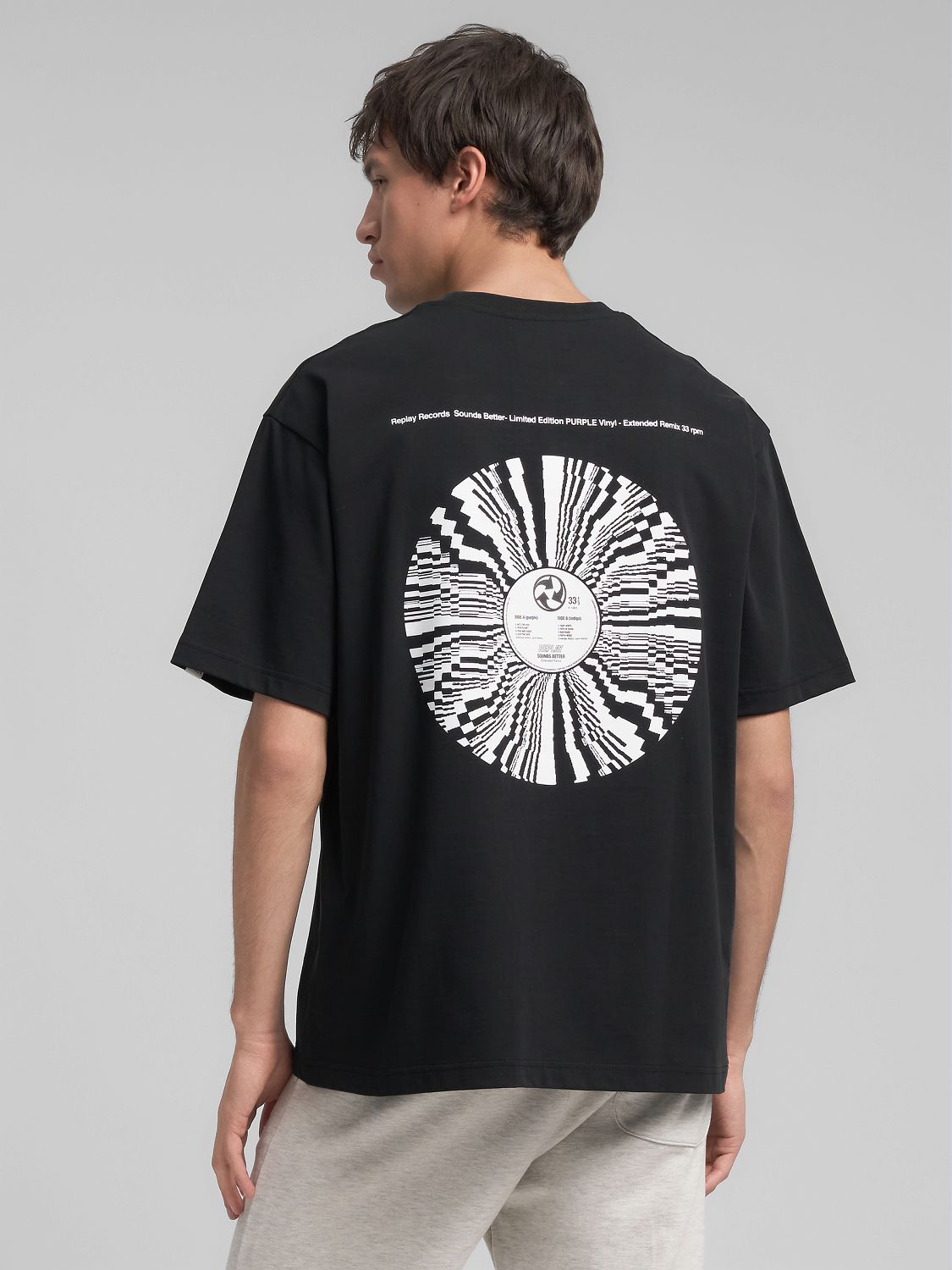 Pánské bavlněné tričko s logem na hrudi