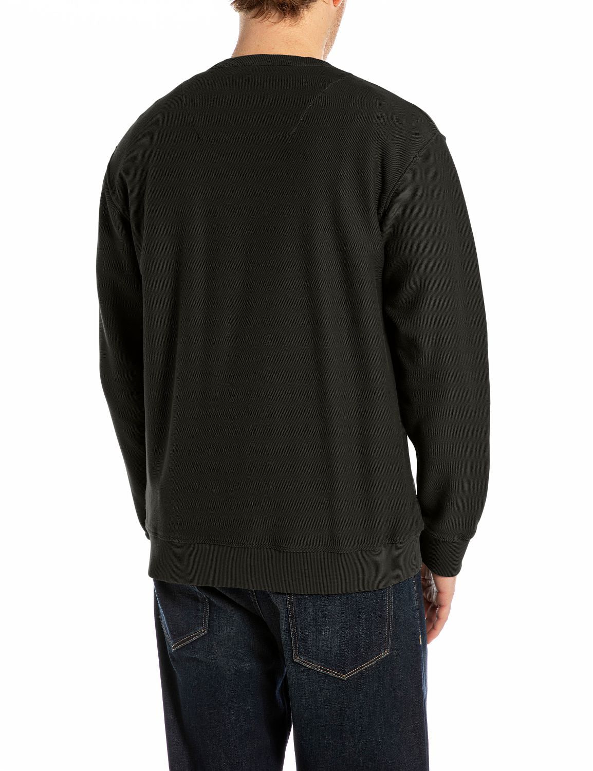 Jednoduchá bavlněná mikina s flísovou podšívkou