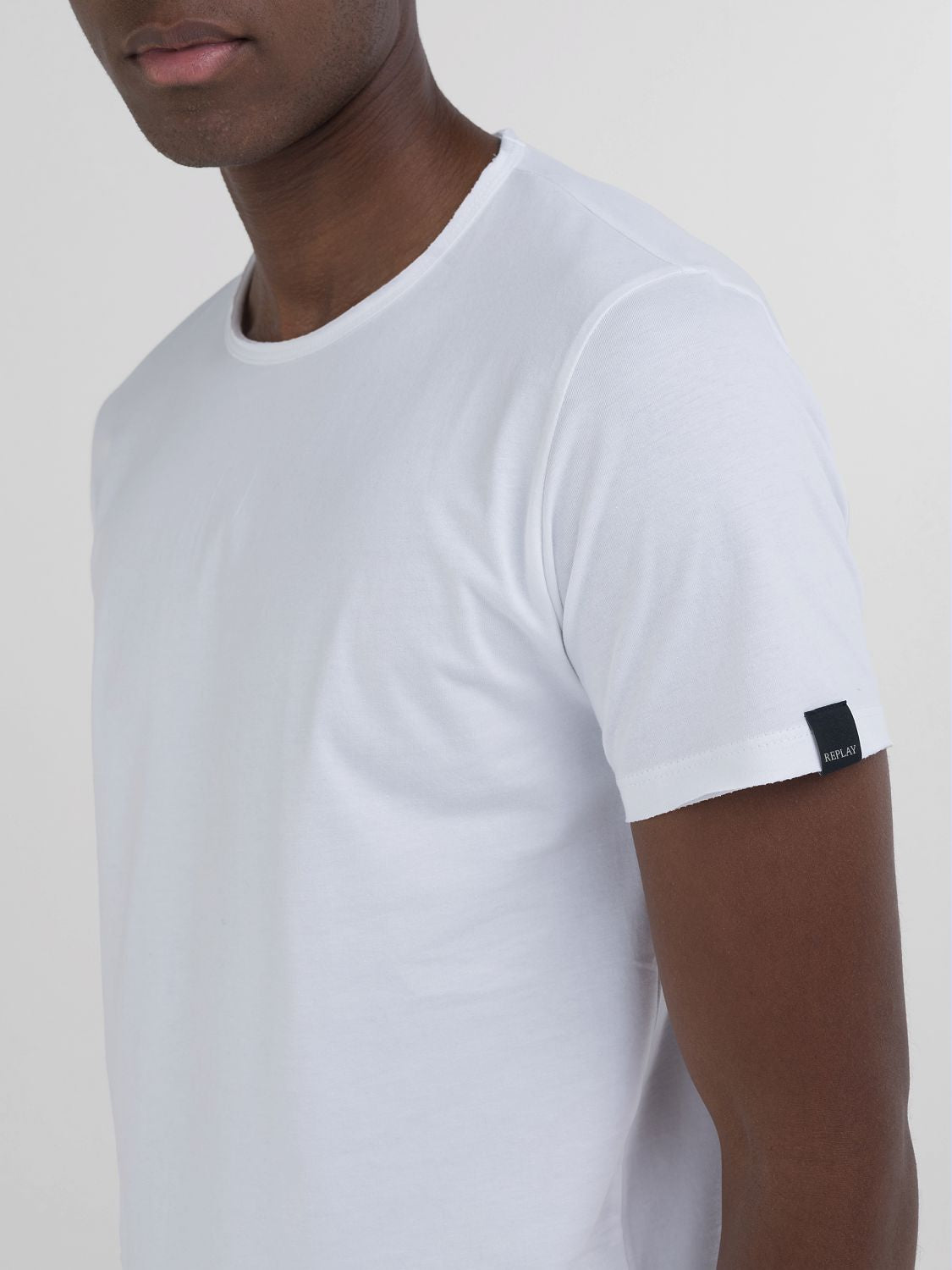 Bavlněné tričko s kulatým výstřihem