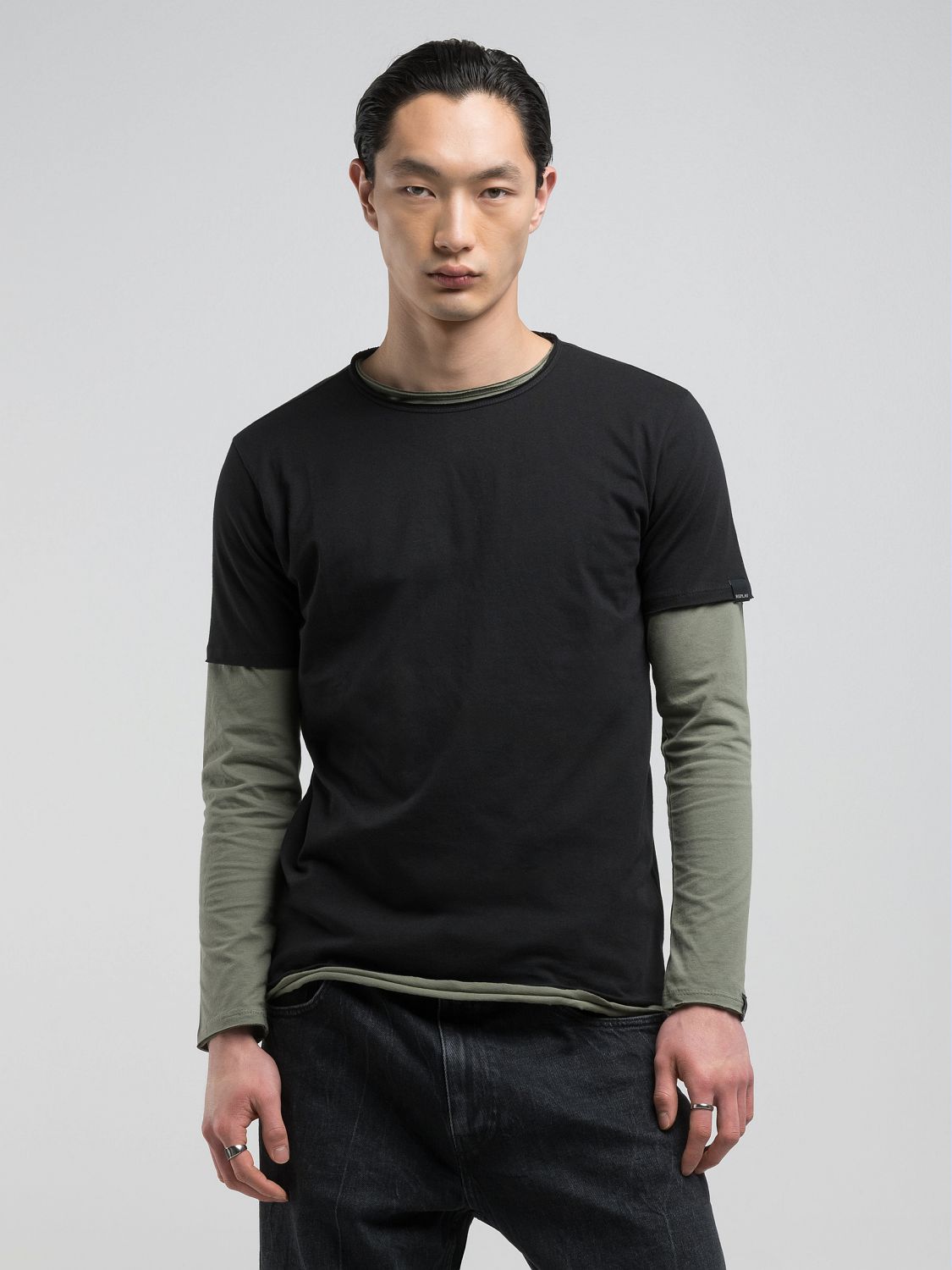 Bavlněné tričko s kulatým výstřihem