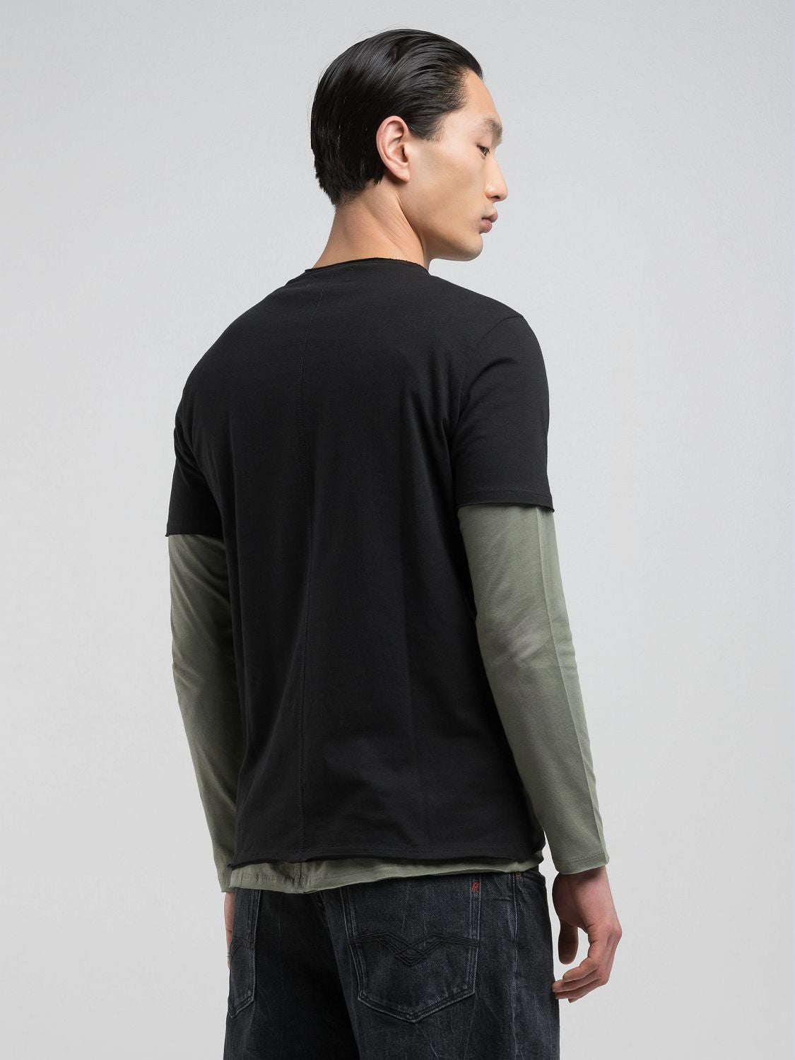 Bavlněné tričko s kulatým výstřihem