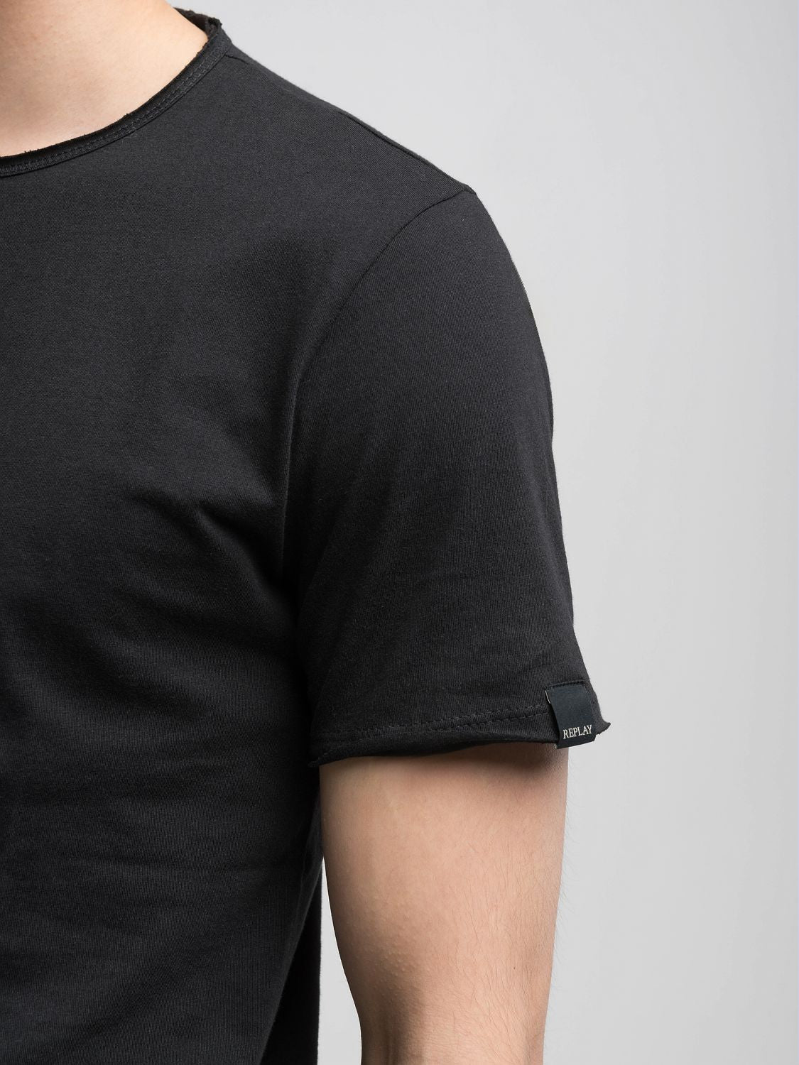 Bavlněné tričko s kulatým výstřihem