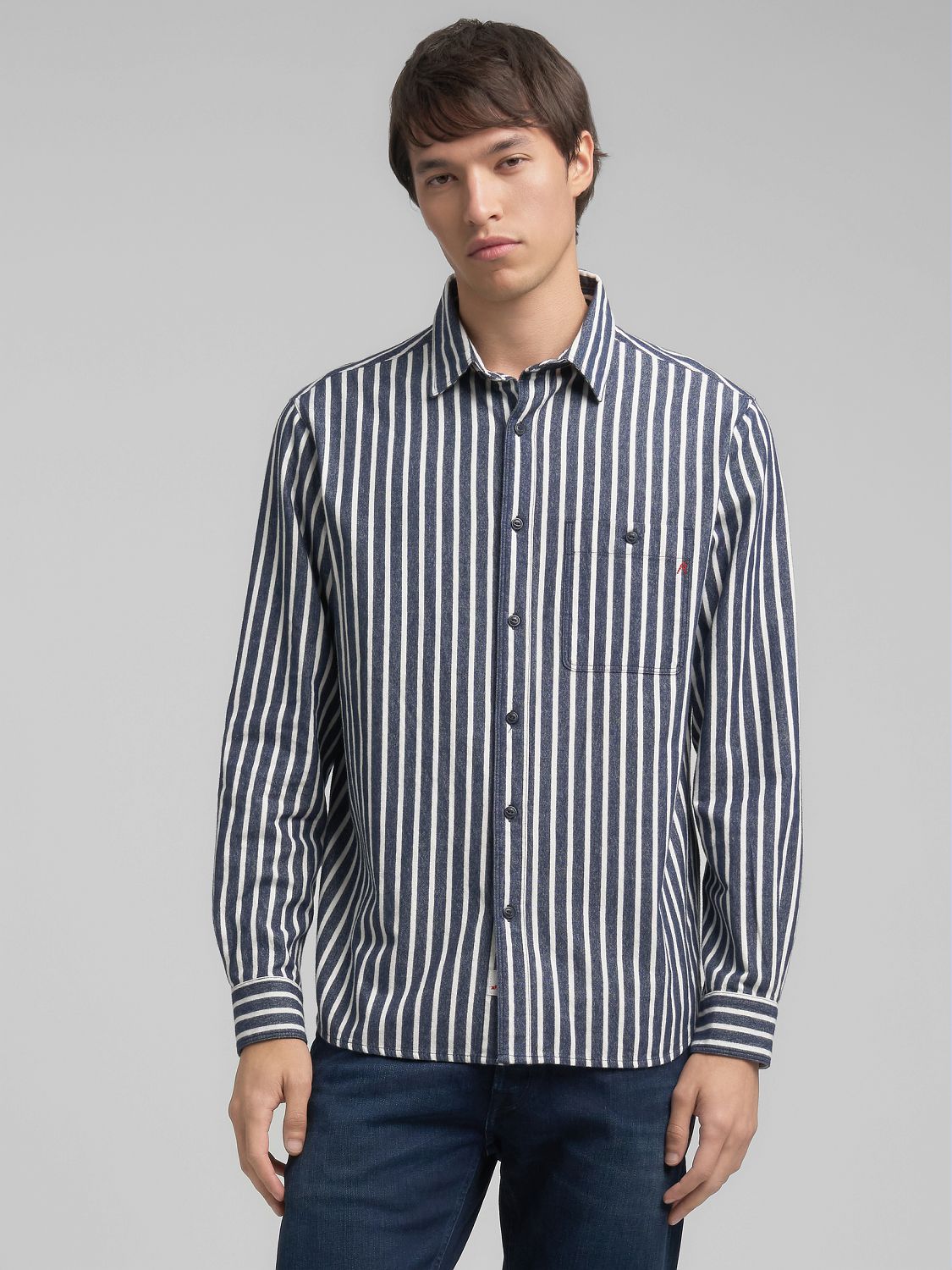 Pánská pruhovaná košile z oxfordské bavlny