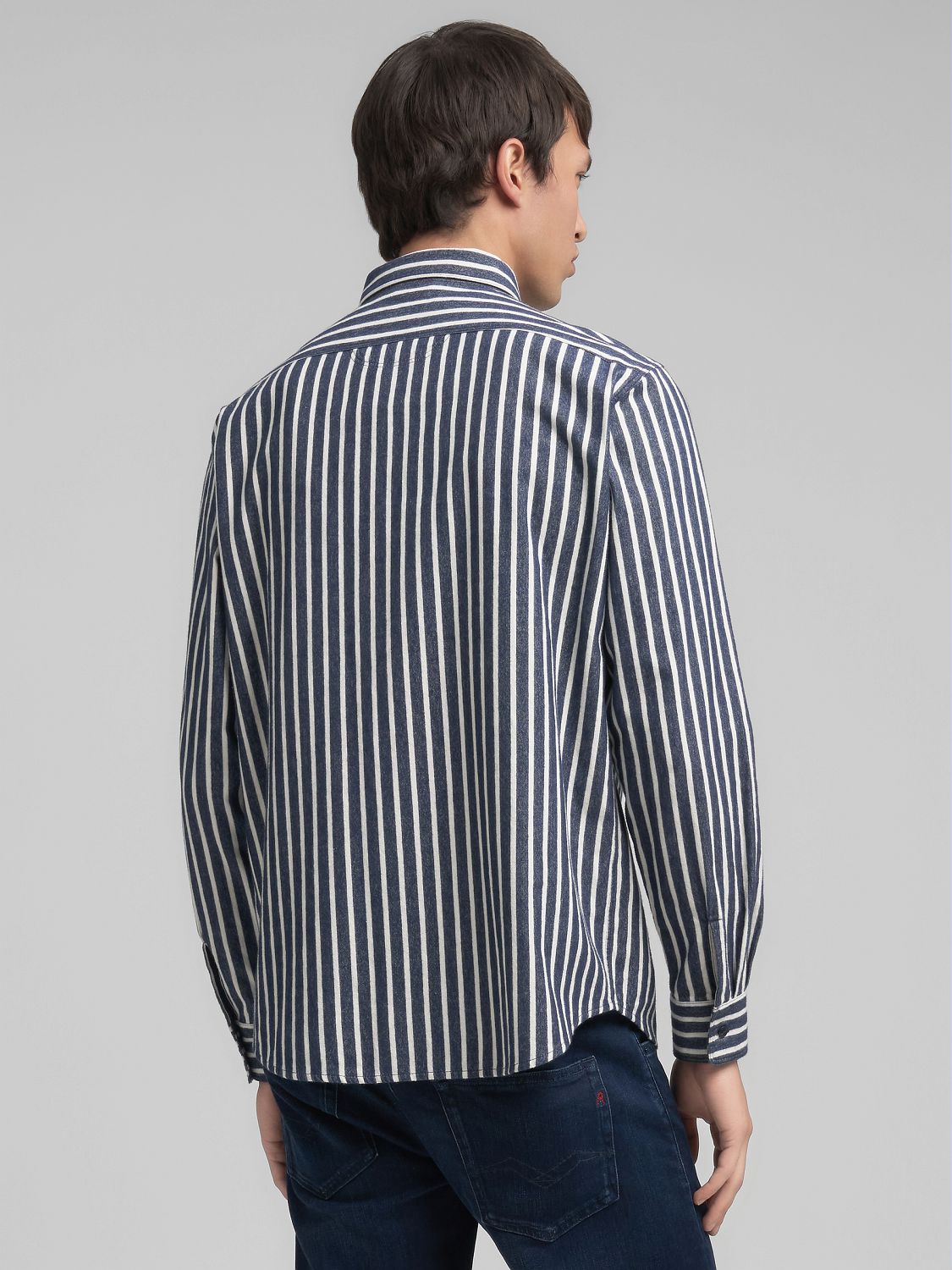 Pánská pruhovaná košile z oxfordské bavlny