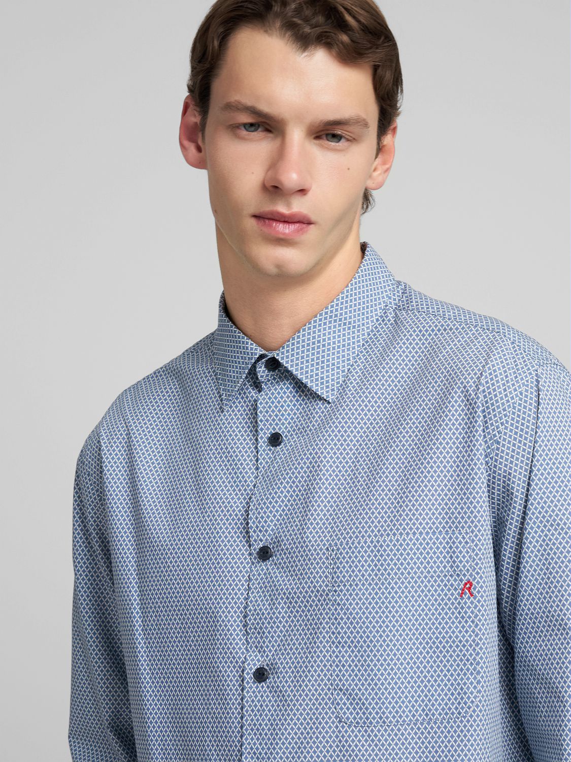 Bavlněná košile s jemným vzorem