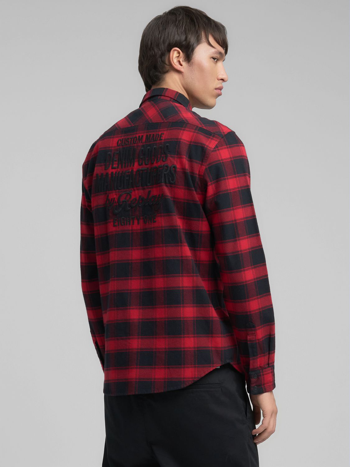 Pánská kostkovaná košile s kapsami