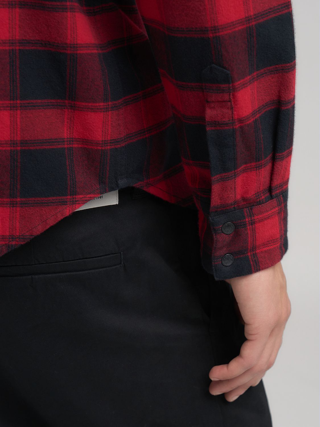 Pánská kostkovaná košile s kapsami