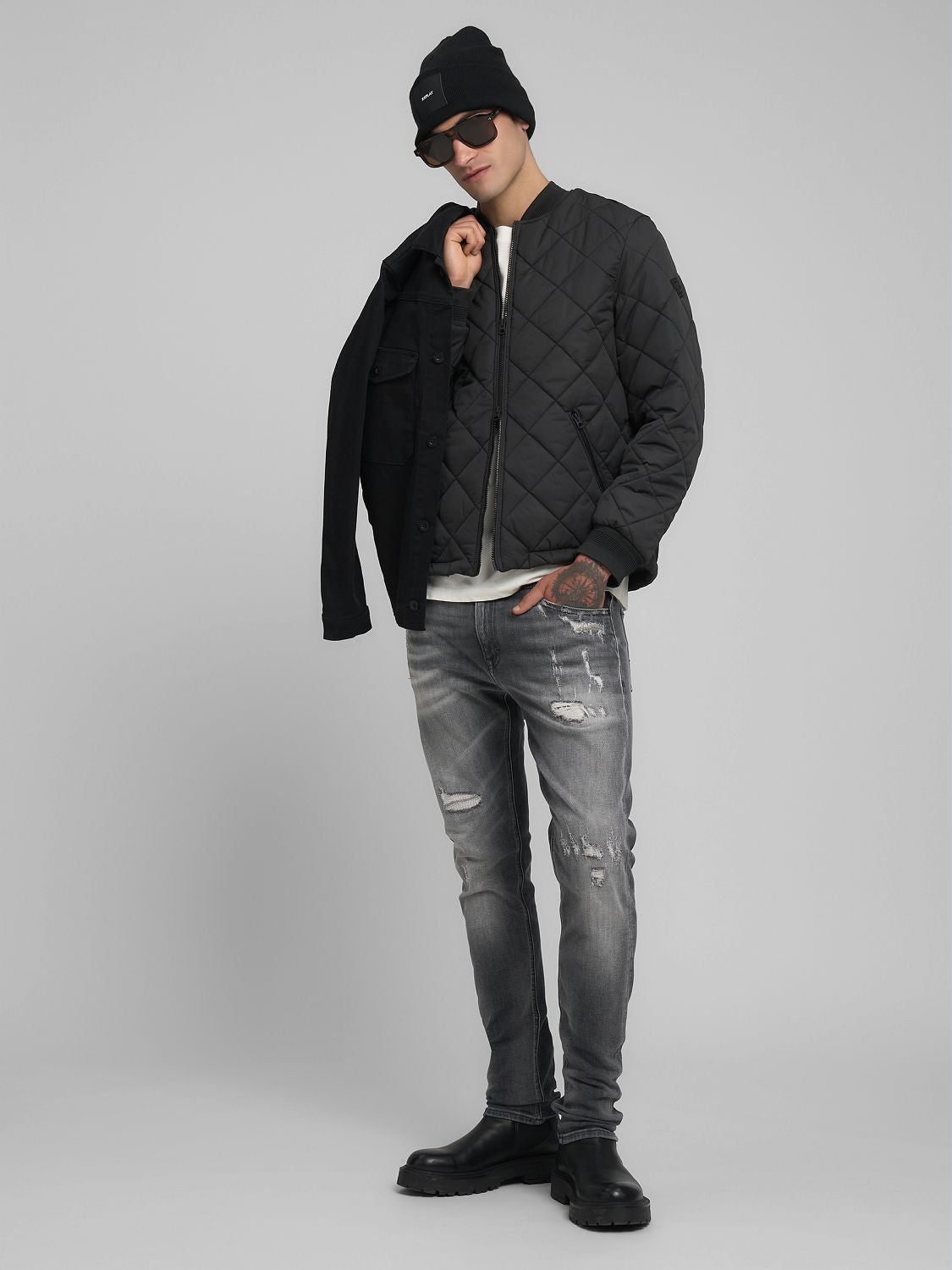 PROŠÍVANÁ BOMBER BUNDA