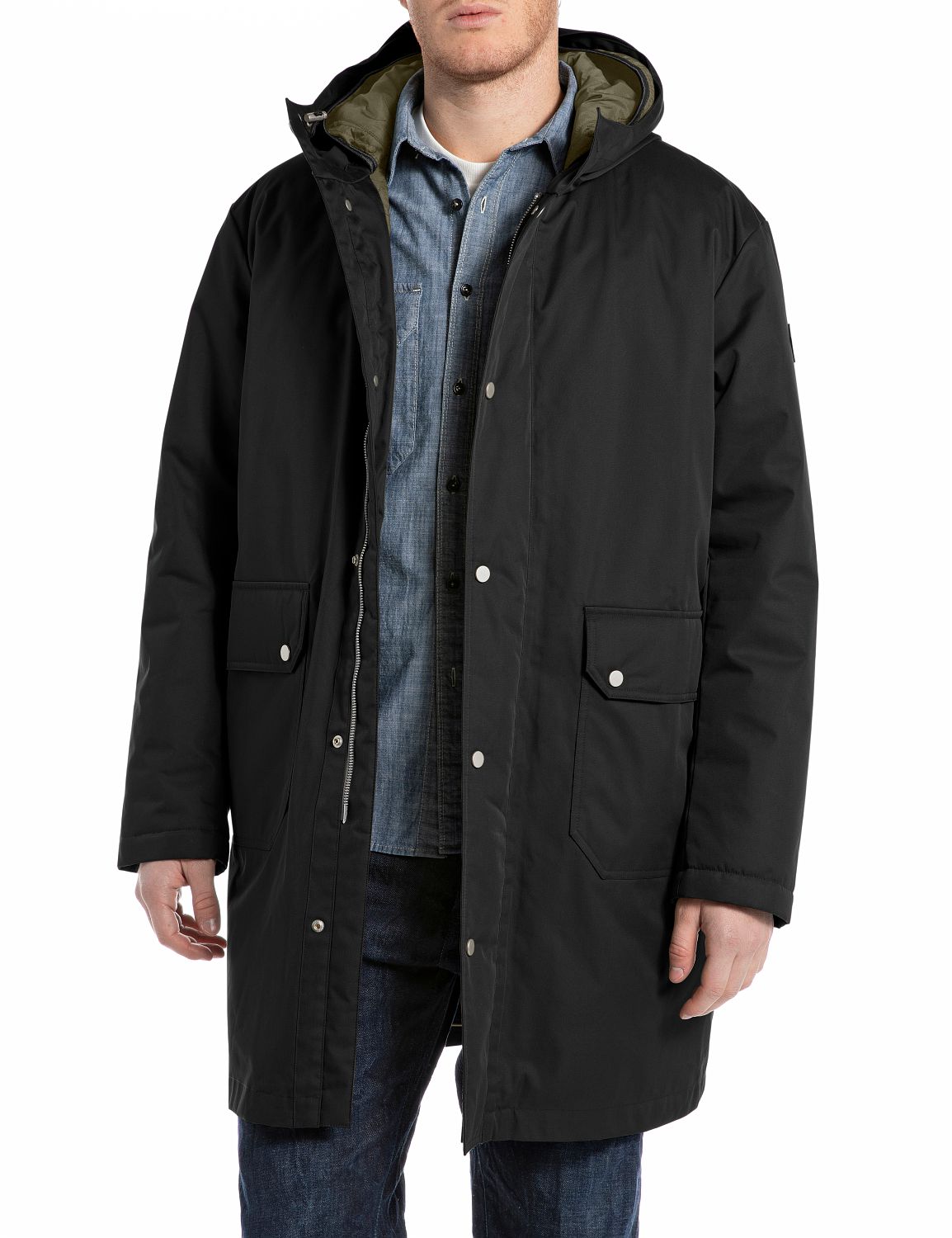 Pánská parka s kapucí