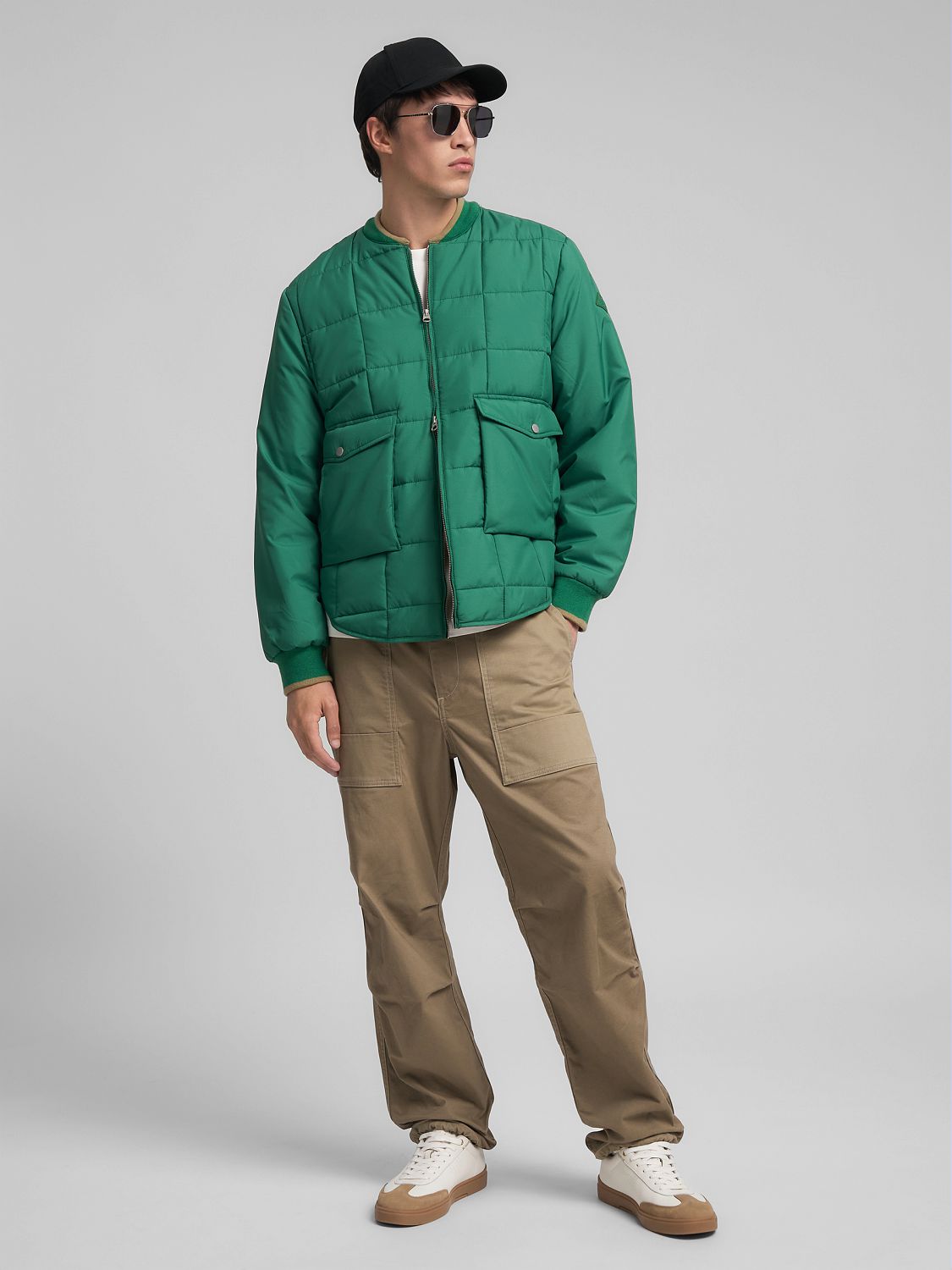 Stylová pánská prošívaná bunda