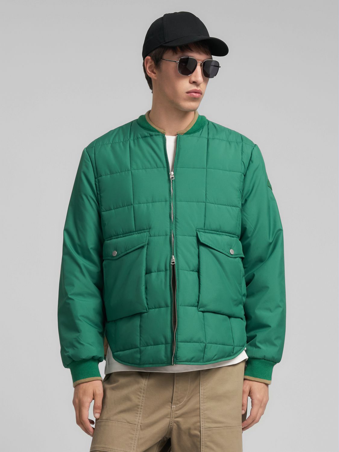 Stylová pánská prošívaná bunda