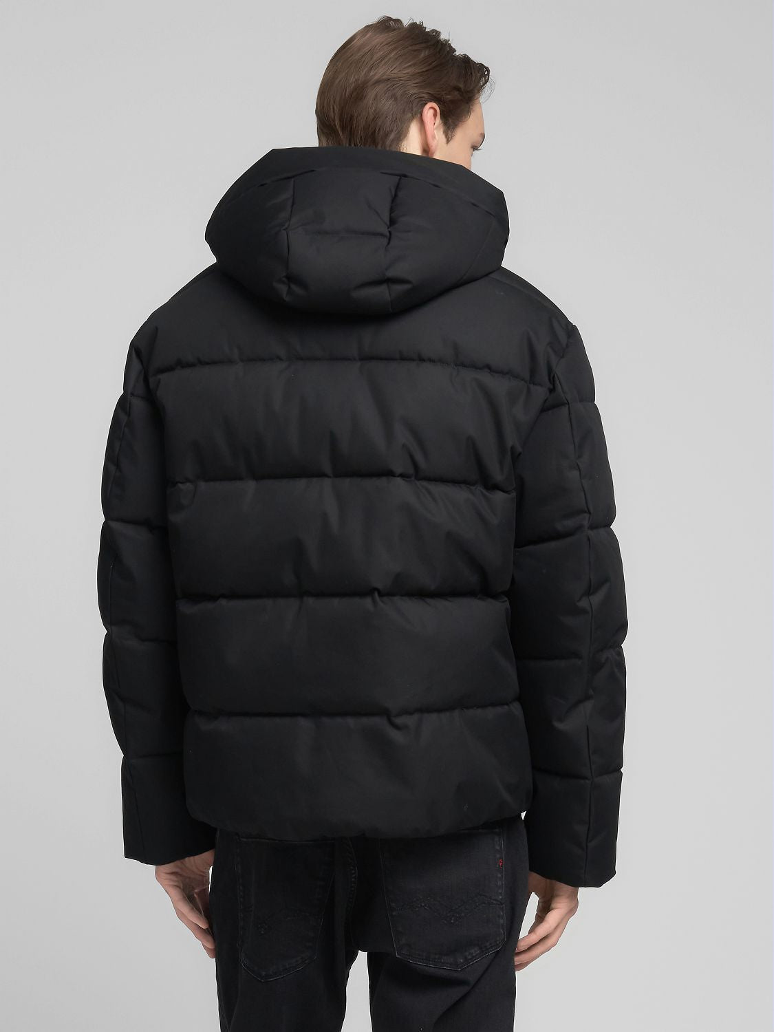 Pánská prošívaná bunda s kapucí