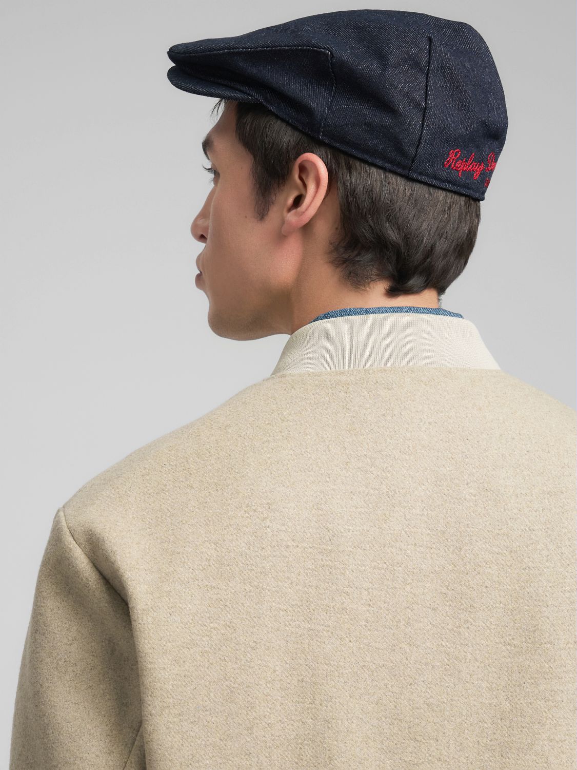 Vlněná bomber bunda ve varsity stylu