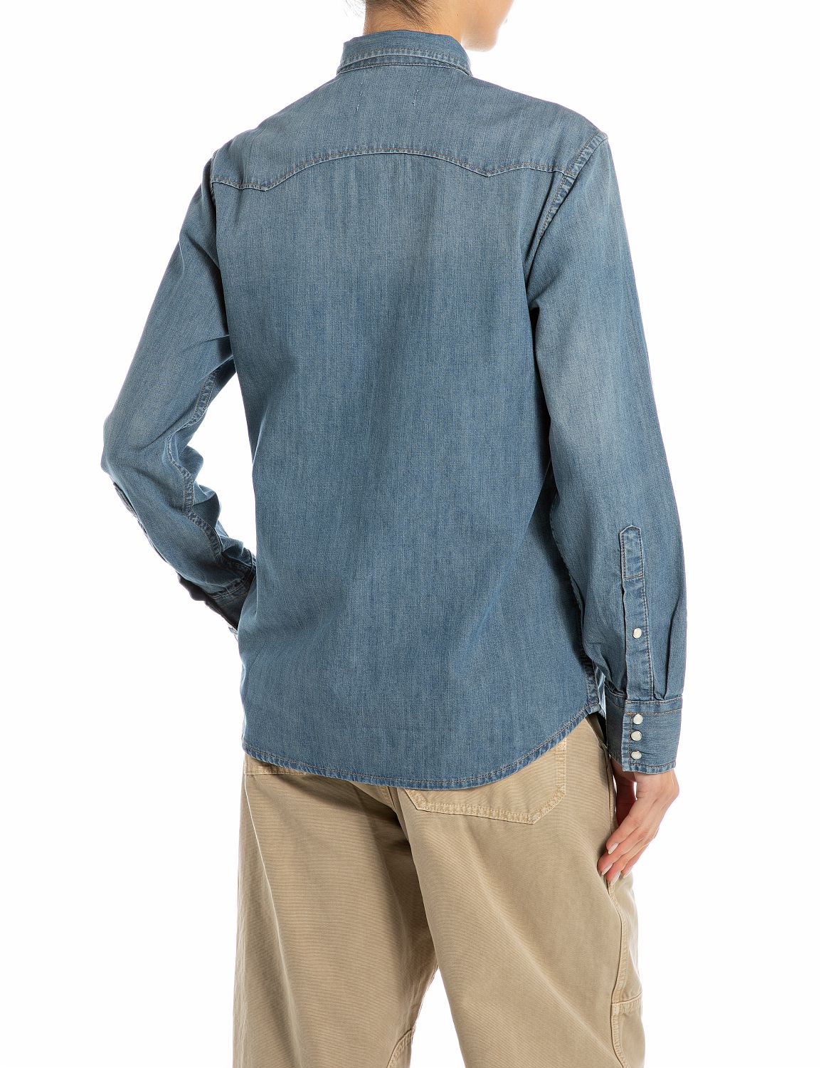 Džínová košile s kapsami