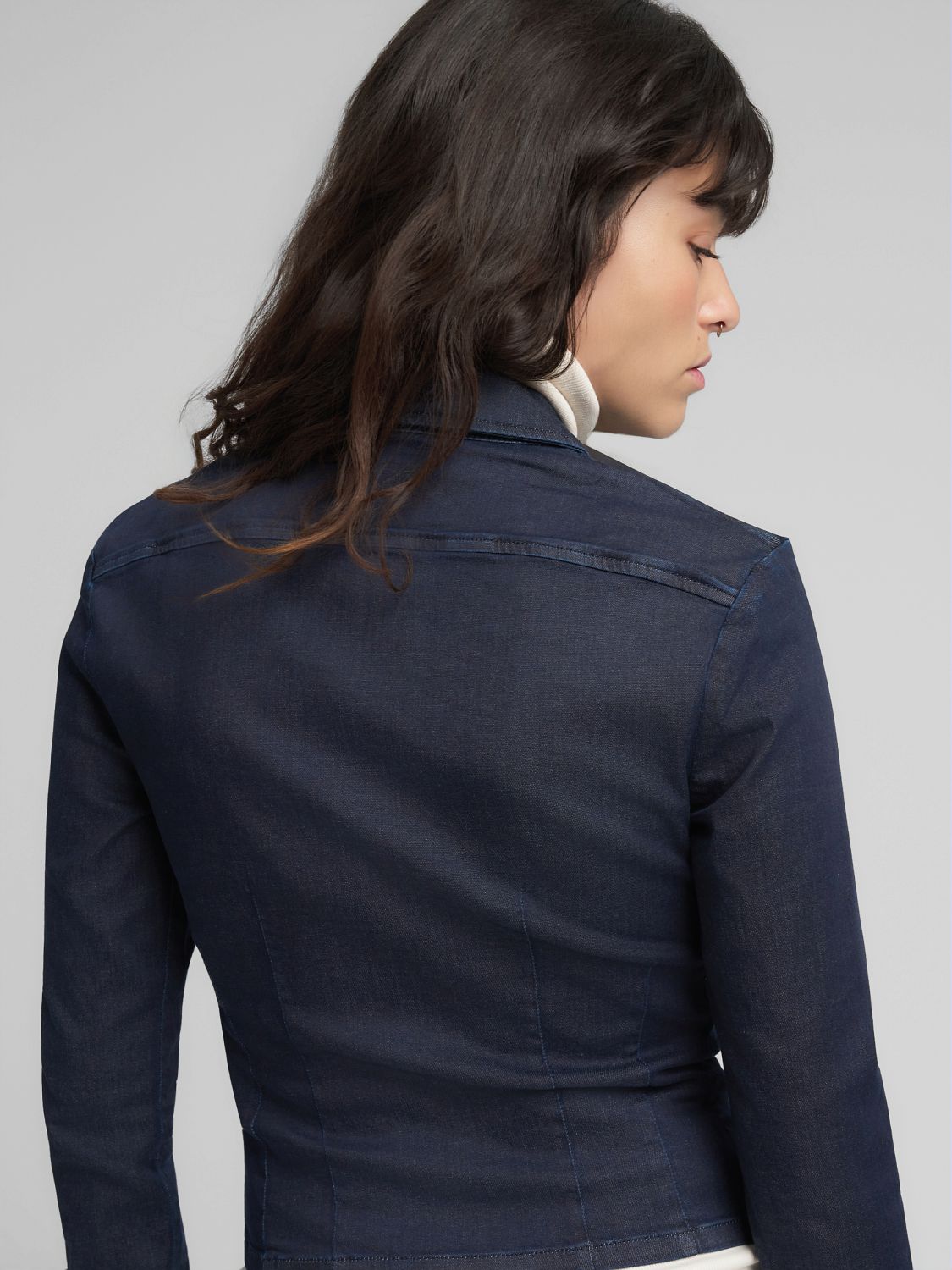 Džínová košile na zip