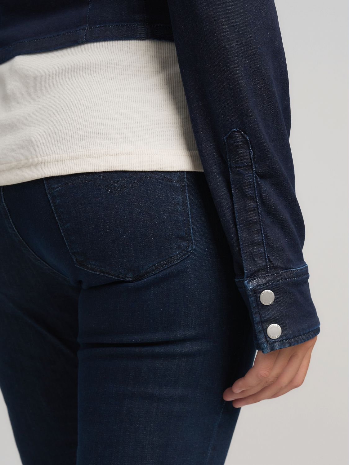 Džínová košile na zip