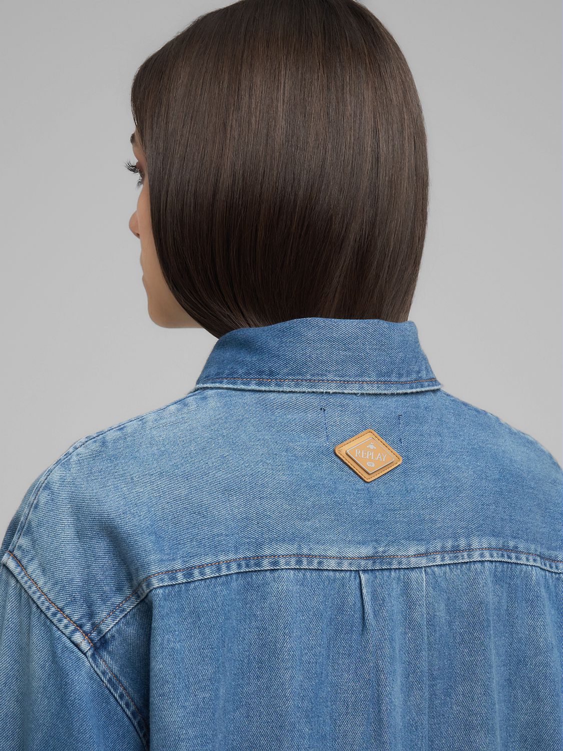 Dámská džínová oversized košile