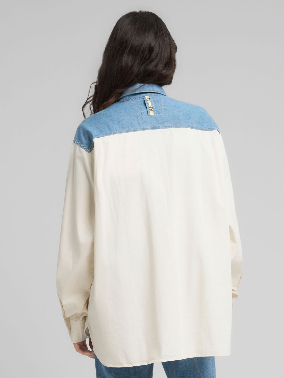 Dámská džínová oversized košile