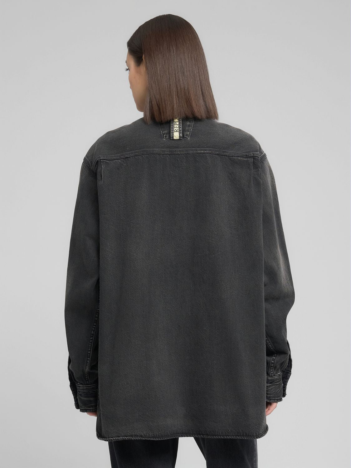 Dámská džínová oversized košile