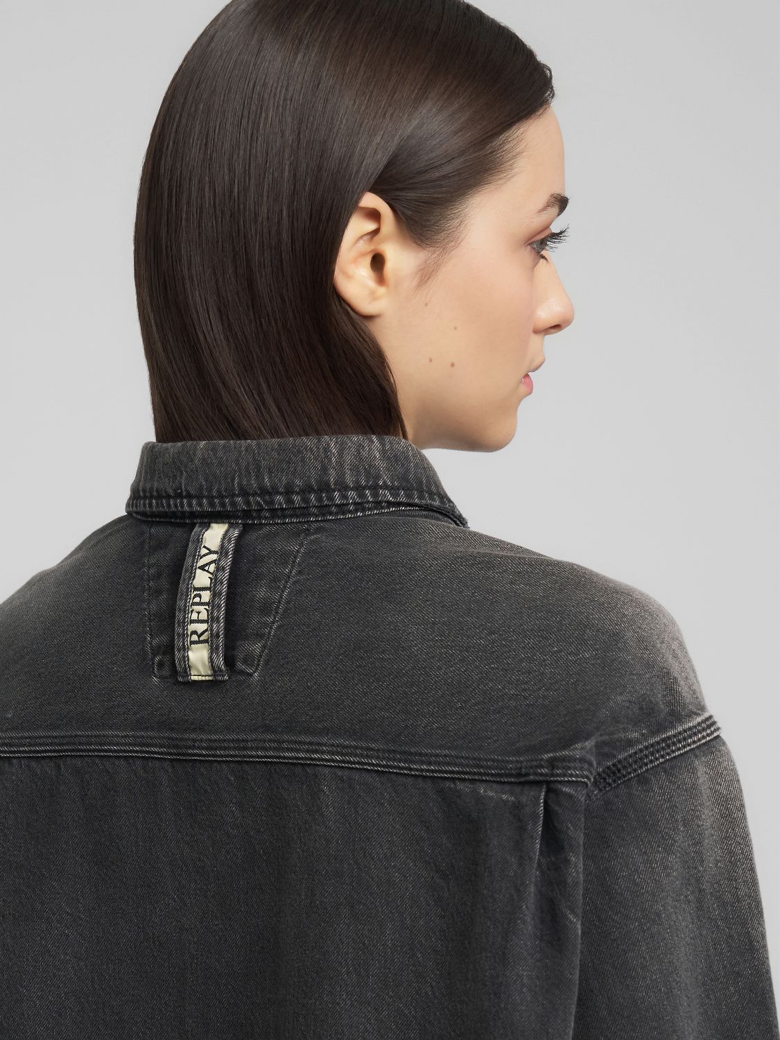 Dámská džínová oversized košile