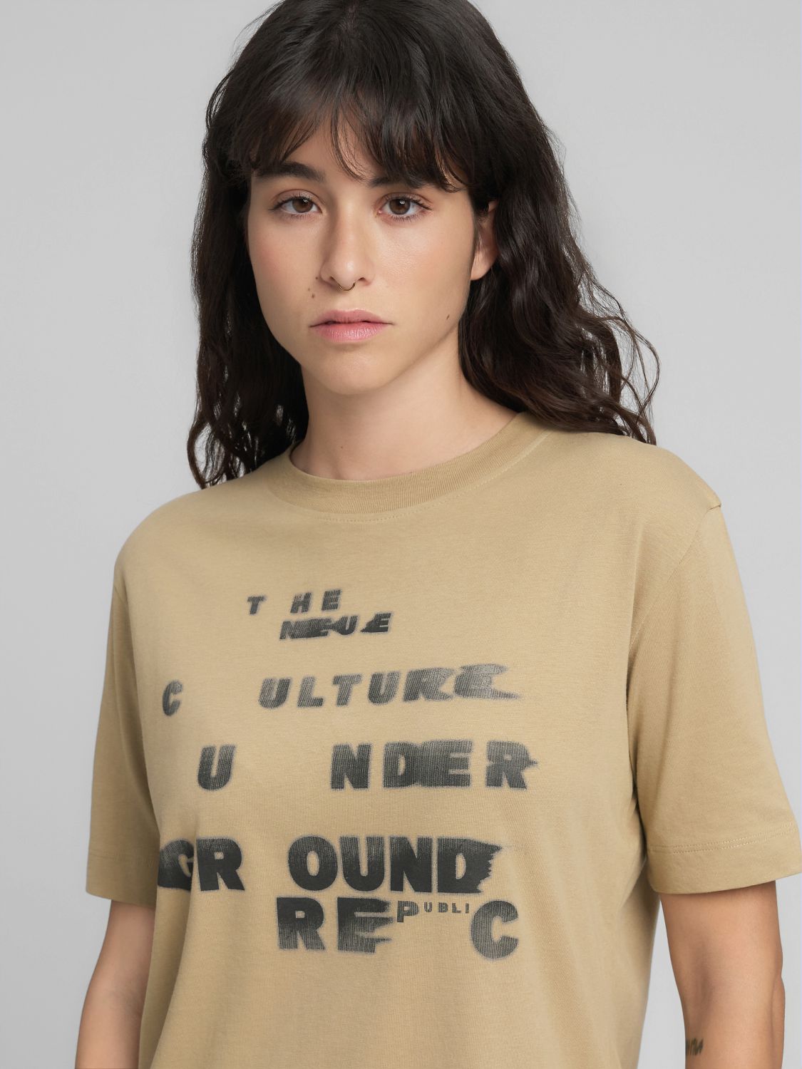 Dámské bavlněné tričko s výrazným nápisem