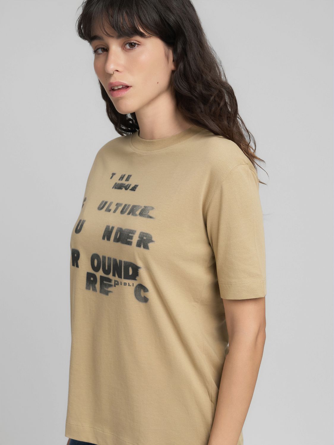 Dámské bavlněné tričko s výrazným nápisem